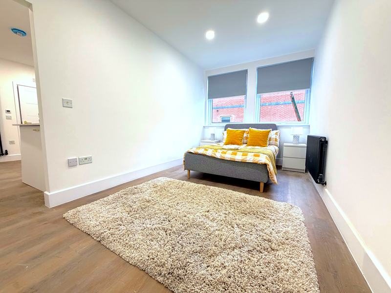 The Albany: Flat 17, with bed