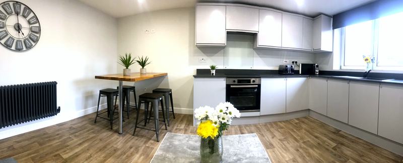 Lester Hall: Flat 11, kitchen